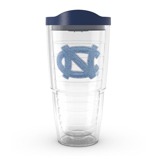 Tervis Made in USA Double Walled University of North Carolina Tar Heels Insulated Tumbler Cup Keeps Drinks Cold & Hot, 24oz, Primary Logo