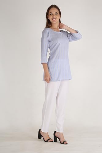 Image of Women's Cotton Straight Kurta with Pant