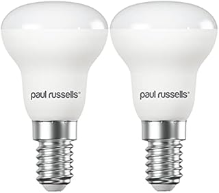 paul russells Warm White E14 Spotlight 4.5W LED Reflector R39 Light Small Edison Screw 25w Equivalent Energy Saving SES 325 Lumen 2700K Frosted 120° Beam Angle, Pack of 2