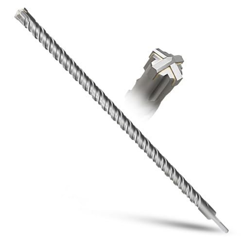 Metoty Sds Plus Brocas 25mm 600mm, Brocas Para Piedra, Brocas De Martillo, Brocas Para Concreto, Para Piedra, Concreto, Piedra Natural, Mampostería