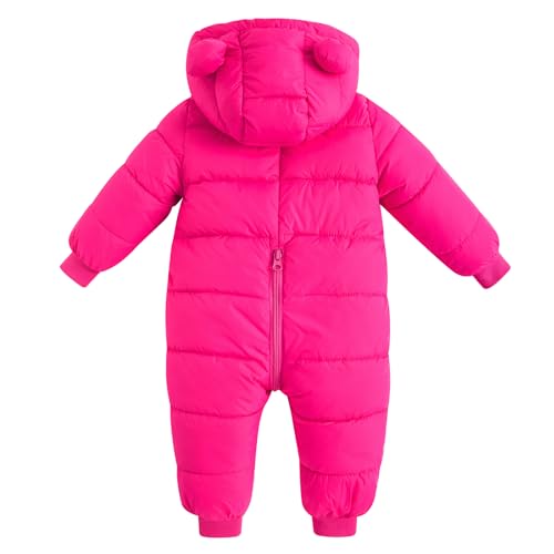 UNIFACO Baby Girl Snowsuit 6-12 Months Toddler Winter Clothes Infant Coat One Piece Snow Wear