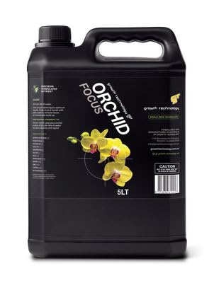 Growth Technology GT Orchid Focus Liquid Plant Nutrient for Phalaenopsis, Vanda, Cymbidium, Dendrobium, Bromeliads & Indoor Plants Nitrate-Based for Healthy Growth & Foliage 5 Liters