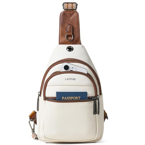 Sac banane femme léger en cuir synthétique LATMAP résistant à l'eau