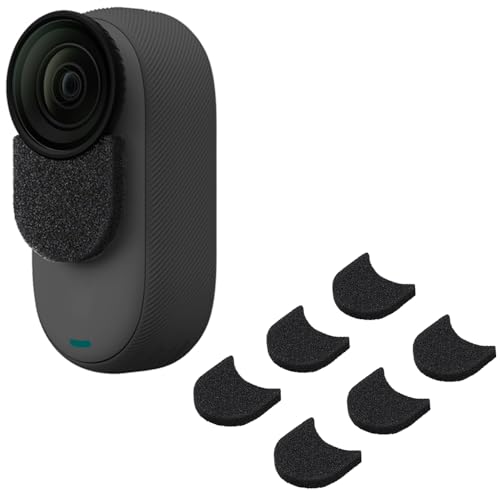 Manicotto Antivento Per Microfono Insta360 GO 3/GO 3S – Riduzione Del Rumore, Spugna Fonoassorbente, Confezione Da 6, Nero