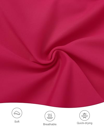 Image of Redair Toddler Girl One Piece Swimsuit Color Block with Ruffled Sleeve Straps Swimwear Bathing Suit for Baby Girl 12M-6Years