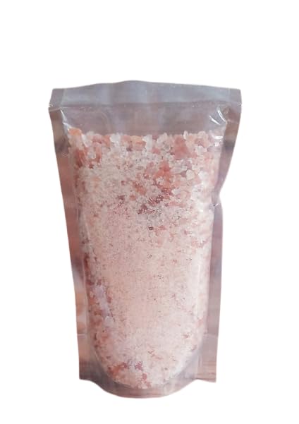 Satjeevan Organic Pink Himalayan Rock Salt Crystals, Natural, 500g, Pure Himalayan Rock Salt, For Cooking and Bath 1