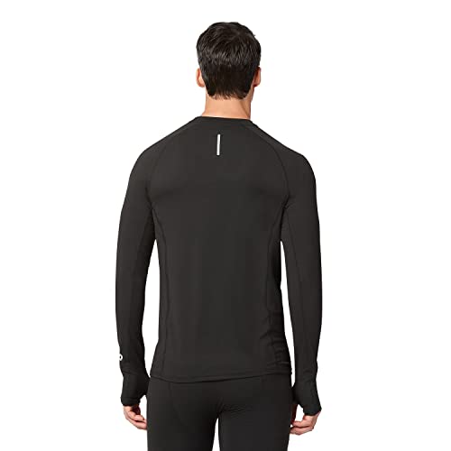 New Balance Men's 2.0 Soft Long Sleeve Base Layer Top With Thumbhole, Dark Heather Grey, X-Large #TOP3