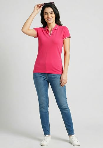Image of Wear Your Opinion Womens Premium Pique Polo Collar Neck T-Shirt Womens Premium Pique Polo Collar Neck T-Shirt (Design: Tipped Polo)