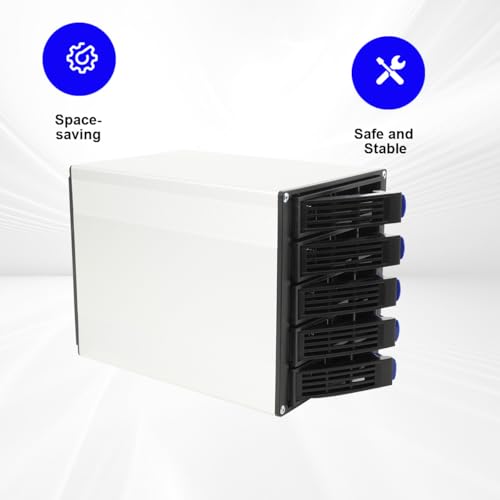 Cage para Disco Duro Interno 3 bahías 5.25" para 5 HDD SATA/SAS miniatura 7