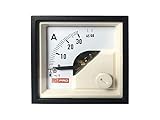 Prozessautomation RS PRO AC Dreheisen Amperemeter, 0 → 60 (Input) A / 1%, 48mm x 48mm