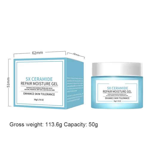 Ceramide Barrier Repair Cream für Seidenweiches Gesicht mit Niacinamide und Hypoallergene Feuchtigkeitscreme, anti-Alter