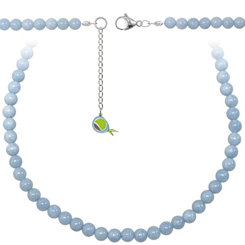 Collier en angélite 38 cm Naturosphère, le cadeau idéal en pierres naturelles