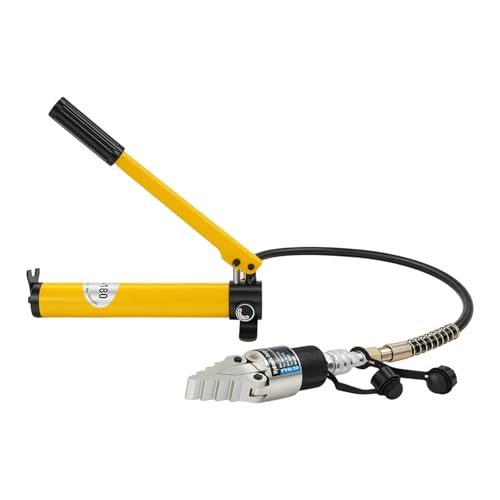 AreMOLO Flange Spreader, Manual Hydraulic Flange Separator Hydraulic Flange Spreader Splitter with Hydraulic Pump, Portable Hydraulic Flange Expander Stretching Pliers Flange Spreader Pipe Repair Tool