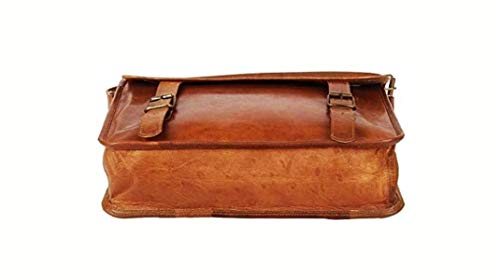13 inch Leather Messenger Bag - Image 4