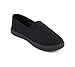 Soda Obji-2 ~ Kids/Girls Round Toe Slip-On Flat Shoes with Padded Insole (All Blk, 1)