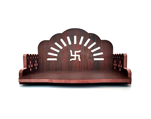 DIVOKAH Mensola da parete in legno MDF (21,6 x 15,2 x 14 cm) (spessore compensato 8 mm) (SNS BR SWASTK)