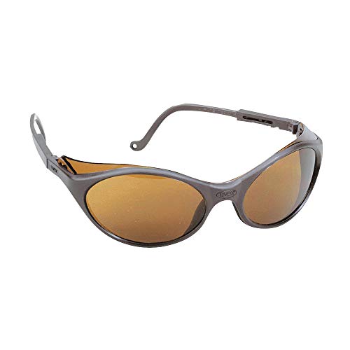 UVEX S1603 Bandit Safety Glasses Black Frame Expresso Lens, 1 Pair