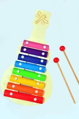 woodykraft Guitar Wooden Xylophone Musical Toy for Children with 8 Note (Big Size) - Pack of 1- Multi Color (B081LLDDBD) Amazon Price History, Amazon Price Tracker