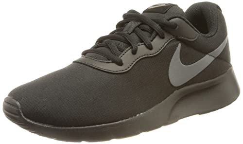 Nike Tanjun Refine, Sneaker Mujer, Black/Cool Grey-Volt-Flat Pewter, 36.5 EU