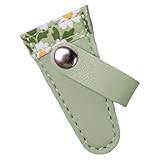 gifyym Estuche para tijeras de piel sintética, para tijeras de bordado, para tijeras pequeñas, protector para