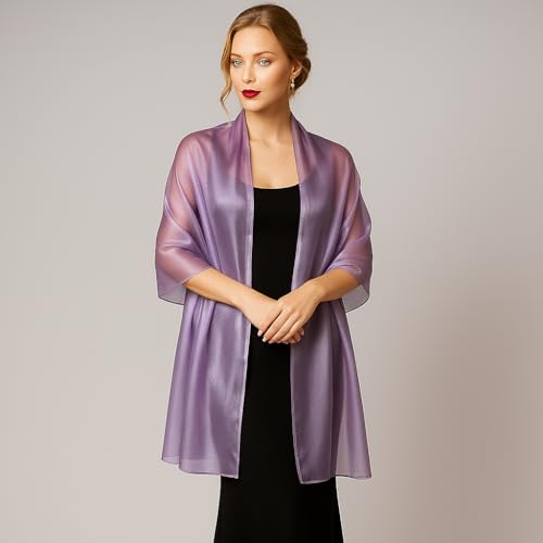 80"*28",Long Big Shiny Organza Scarf Luxurious Elegant Evening Wrap Shawl, Perfect for Events Casual Wear3