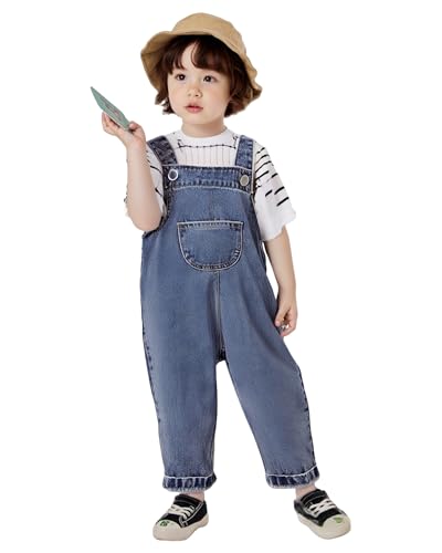 Baby Boy Girl Jean Overalls Toddler Denim Bib Pants Jumpsuit Soft Cute Workwear