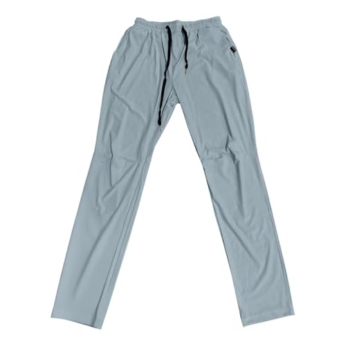 Men's Casual Pants Trendy Slim Straight Leg Trousers Stretch Breathable Comfort Solid Color Long Pants with Pockets3