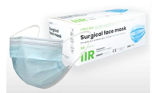 3 ply mask IIR kingfa, Meltblown Fabric, Blue , Unisex-Adult (B09NPZVLML) Amazon Price History, Amazon Price Tracker