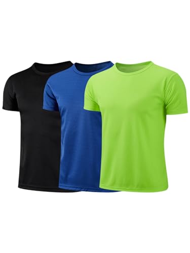 Pcs Kids Boys Sport Shirts Tops Quick Dry Breathable Short Sleeve Tshirt Gym Fitness Running Soccer Jersey Tops - Main Image