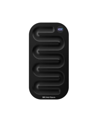 Image of DailyObjects Loop 10000 mAh Universal Aluminium Power Bank - Black Multi-Layer chipset for Safety | Compatible with iPhone 16, 15,14,13,12 Series, Samsung, One Plus Smartphones