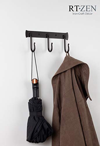 Rtzen Wall Hooks For Hanging - Hook Farmhouse Decor Coat Rack Wall Mount - Heavy Duty Hanging Towel Racks For Bathroom Or Purse Hanger Hat Organizer - Stylish Hooks For Hanging Coats #TOP1
