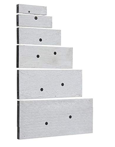 MH GLOBAL Set of 6 Pieces 3/8 Inch - 2-1/4 Inch Adjustable Parallel Set Precision Parallel Measurement