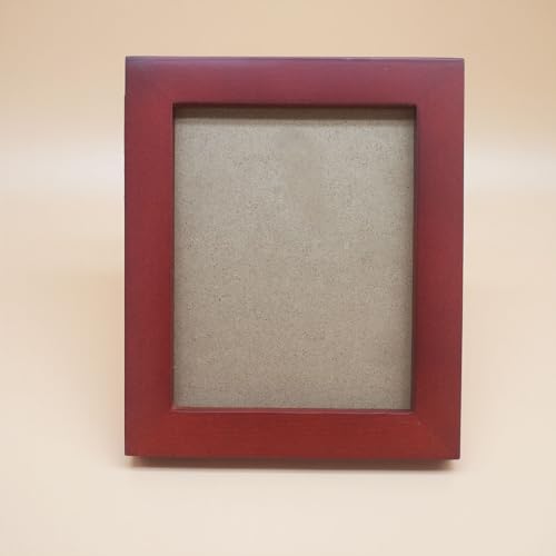 Image of 4x5 Picture Frames RED Solid Wood Frame, Plastic Panel (Film Needs to be Removed) Table or Wall.Front Window Opening 3.8x4.8 inch.