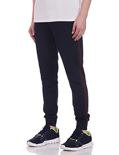 Image of Marks & Spencer Mens Solid Mid Rise Regular Fit Jogger