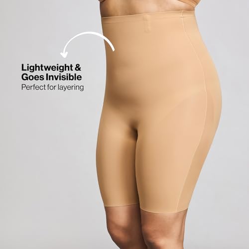 Image of NYKD by Nykaa Bonded Seamless Tummy and Thigh Shapewear | High Waist, Regular fit -NYSH31