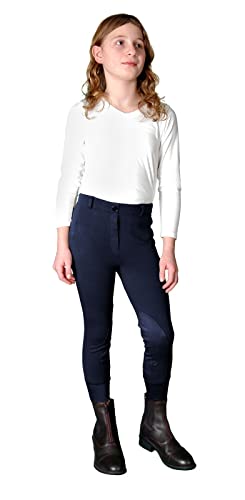One Stop Equine Shop Baseq Laynie Childrens Horseback Riding Breeches Horse Riding Pants For Kids Navy 12 #TOP3
