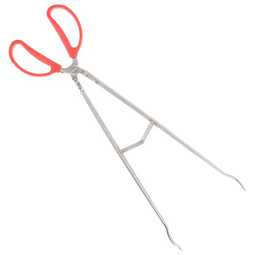 Zerodeko Pinzas Para Chimenea De Acero Inoxidable Resistentes Pinzas Largas Para Leña Herramientas Para Fogatas Accesorio Multiusos Para Estufas y Fogatas Ideales Para Exteriores 52 Cm