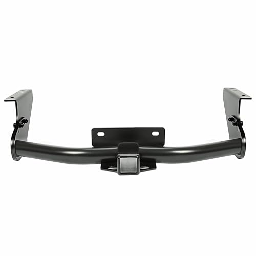 ALMULOO 2 Inch Receiver Class 4 Trailer Hitch Compatible with 2009-2024 Dodge Ram 1500 Models Powder Coated Black Steel Trailer Tow Hitch 3 Pcs Structure