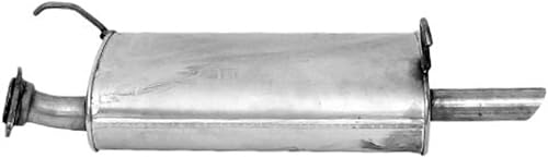 Walker Quiet-Flow SS 53678 - Conjunto de silenciador para tubo de escape de ajuste directo, entrada de 2 pulgadas (OD) y salida de 2 pulgadas (OD)