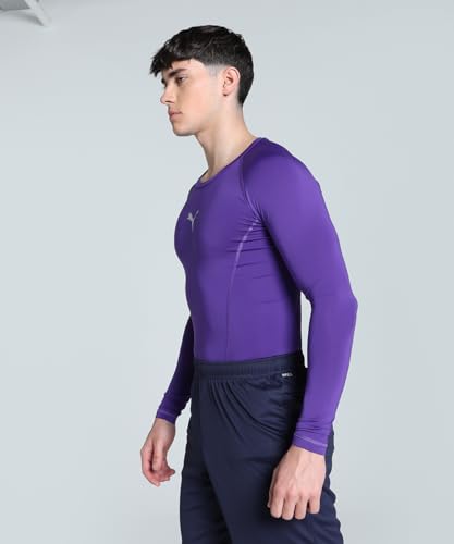 PUMA Herren Liga Baselayer Tee Ls Shirt, Prism Violet, L EU – Ansicht 2