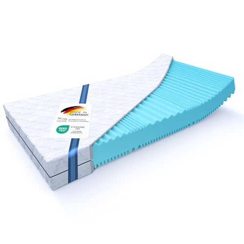 MSS e.K. Aqua Deluxe - 7 Zonen Wellness Kaltschaummatratze - 90 x 200 x 21...