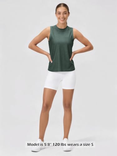 Image of ODODOS Women's Performance Tank Ultra Soft odSTRATUM Tech Sleeveless Tee Shirts High Crew Neck Pullover Top