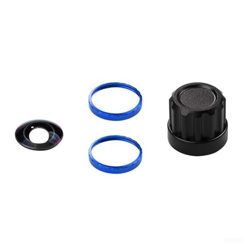 Snowchecking Juego de lentes de repuesto para Insta 360 X5 Lente intercambiable con herramientas de instalación Accesorios de fotografía de vidrio óptico (azul)