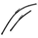 Tamaño: 26 '' + 15 '' RUNGUANG LIGHTS WEIHJCAR Parabrisas Limpiaparabrisas Cuchillas for FIAT Punto EVO 2009-2016 2015 2014 2013 2012 Ventana Delantera for FIAT Punto 2012-2017