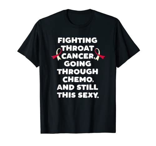 Gift for Chemo Patient Throat Cancer Fighter Awareness Gift T-Shirt