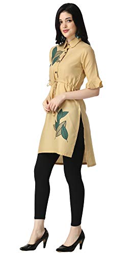 Image of OM SAI LATEST CREATION Designer Slub Cotton Fully Stitched Anarklai Kurti for Women & Girls on Jeans Palazzo or Skirt (Plus Size Upto 2XL)-(Grey)