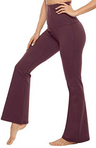 Anwell Women's Bootcut Trousers High Waist Flare Long Yoga Trousers Bootleg Trousers Sport Training Fitness Trousers -  - Medium