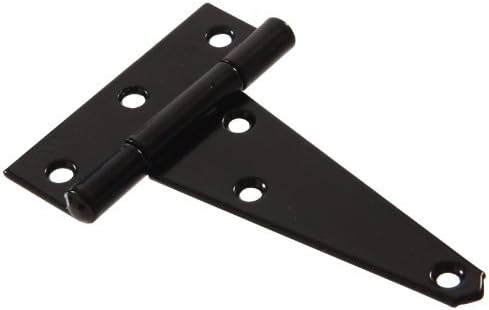 852565 4 Brass Plated Heavy T-Hinge Black Fini 771708 Hillman