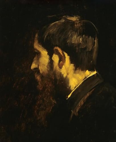 Portrait de Laszlo Paal Mihaly Munkacsy habiller un mur vide tableau chambre 60x90