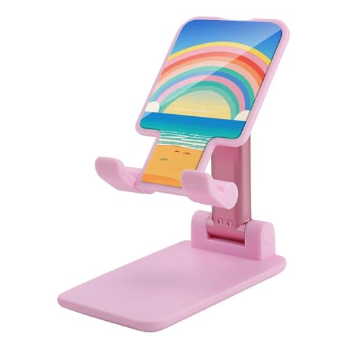 Support téléphone portable pliable arc-en-ciel pour smartphones iPhone et Android